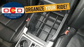 Ford F150 2009  2014 floor shift only  Center Console Organizer Installation [upl. by Atsed]