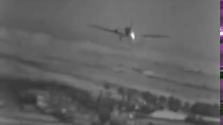 Ju 52 Shot Down  Closeup WW2 Gun Camera Footage [upl. by Chap]