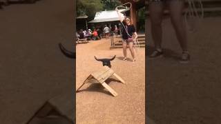 Look what I did in Luckenbach Texas No one was more surprised than me that I lassoed one horn [upl. by Hahn]