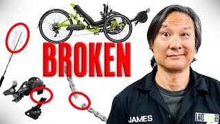 Most common repairs on recumbent trikes [upl. by Eninahpets]