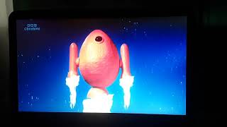 Clangers The Big Red Eggbot Launches Into Space And End Credits with Audio Description [upl. by Fai]