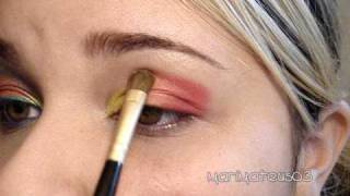 Makeup Tutorial  Maquiagem Colorida  Blog Gaveta de Cima [upl. by Abla631]