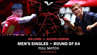 FULL MATCH  Alexis LEBRUN vs MA Long  MS R64  SingaporeSmash 2024 [upl. by Knowland224]