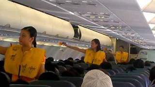 cebu pacific safety demonstration safety features of aircraft [upl. by Goldin108]