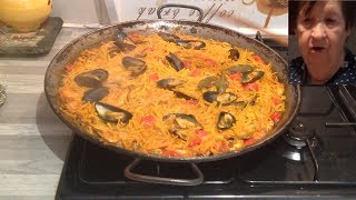 La Fideuà de Pascale sorte de paella de pâtes [upl. by Limaa]