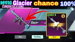 Pubg Mobile M416 Glacier On Chance  Glacier Crate Coming  New UZI Glacier  PUBGM [upl. by Yclehc]