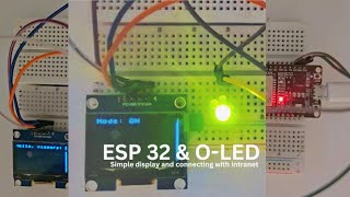 Controlling devices with ESP32 through the intranet and displaying custom text on the OLED screen [upl. by Manouch]