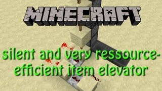 Simple droppervator tutorial silent very efficient item elevator for minecraft 162 [upl. by Giraud]