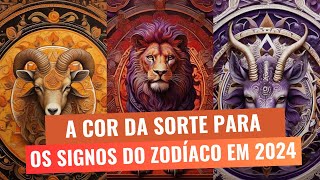 A Cor da Sorte para Cada Signo em 2024 [upl. by Harraf]