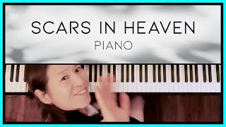 Scars in Heaven Casting Crowns Piano Cover by Sangah Noona with Lyrics SHEET MUSIC [upl. by Satsoc]