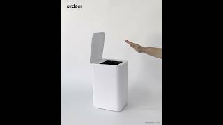 How to put the flip lid of airdeer selfsealing smart trash can into normally open mode [upl. by Itirahc403]