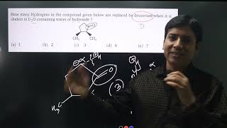 How many hydrogens in the compound given below are replaced by deuterium [upl. by Lodi637]