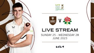 LIVE  Surrey v Lancashire  LV County Championship  Day 3 [upl. by Ceporah]