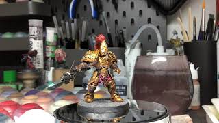 How to paint Adeptus Custodes  Plastic to Tabletop in 2 hours [upl. by Sirak]