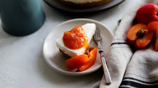 NoBake Apricot Goat Cheese Cheesecake Recipe [upl. by Dupuy146]