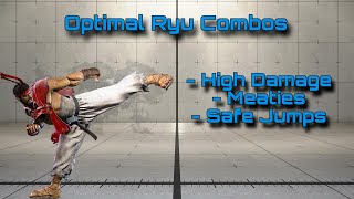 SF6 Optimal Ryu Combos [upl. by Euqnimod60]