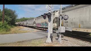 CSX M653 in Downtown Lincolnton North Carolina [upl. by Raymond655]