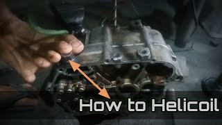 How to helicoil thread repair [upl. by Elvyn]