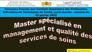 Cycle master 22 janvier 2023  Master spécialisé en management et qualité des services de soins [upl. by Ahsiele]