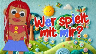 Wer spielt heute mit mir Tolles Kinderlied zum Mitsingen kinderlieder videofürkinder 👫❤️ [upl. by Bachman138]