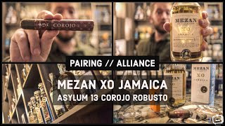 Mezan XO Jamaica amp Asylum 13 Corojo Robusto 🥃🔥 [upl. by Tevlev326]