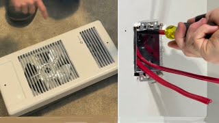 Adding electric fanforced heaters in two rooms Part 1 [upl. by Derrick]