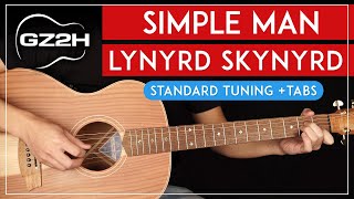 quotSimple Manquot Guitar Tutorial  Lynyrd Skynyrd  Arpeggiate Basic Chords [upl. by Cinomod471]