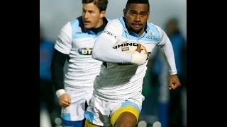 Nikola Matawalu picks amp dives over for Try  Leinster v Glasgow Warriors 1st March 2014 [upl. by Darsey]