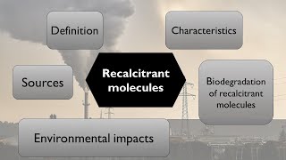 Recalcitrant molecule  Degradation of recalcitrant compounds bioremediation and biodegradation [upl. by Chelsy513]