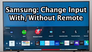 Samsung TV How to Change Volume Channels SourceInput without REMOTE [upl. by Eblehs]