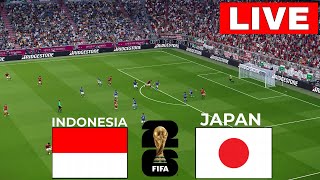 🔴LANGSUNG Indonesia vs Jepang I Kualifikasi Piala Dunia AFC 2026  STREAMING LENGKAP I efootball [upl. by Gnouhc895]