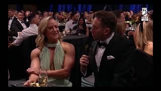 Interviews with Ash Gardner Ellyse Perry amp Annabel Sutherland  Australian Cricket Awards 2024 [upl. by Anaej132]