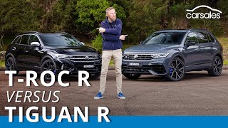 2023 Volkswagen TRoc R v VW Tiguan R Grid Edition Comparison  It’s an SUV family feud [upl. by Marysa26]