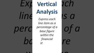 Horizontal analysis vs vertical analysis [upl. by Joby]