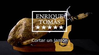 Cortar un jamón ibérico  Por Enrique Tomás [upl. by Barta237]