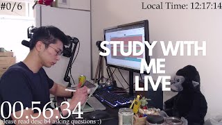 Study With Me Live Pomodoro 6010🦍🌱 [upl. by Jere474]