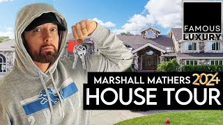 Eminem  House Tour 2024  New Clinton Mansion Moms Spaghetti Kim Mathers Mansion amp more [upl. by Jansson333]