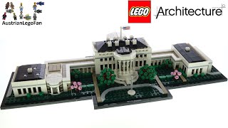 LEGO Architecture 21054 The White House  Lego Speed Build Review [upl. by Cilla909]