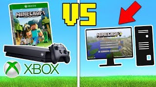 MINECRAFT XBOX vs MINECRAFT PC [upl. by Adohr]