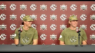 PostGame NC AampT Trey Wheeler and Eli Jones News Conference 022823 [upl. by Armanda]