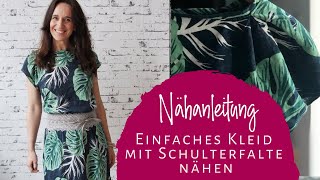 Clara Nähanleitung  einfaches Kleid schnell selber nähen [upl. by Cilla]