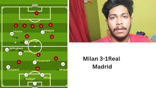 Ac Milan 31 Real MadridMadrid in troublehalamadrid realmadridmbappeindiauefachampionsleague [upl. by Alleen]