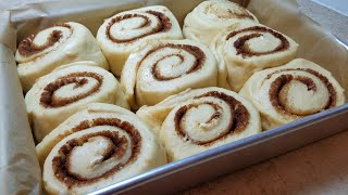 HOMEMADE CINNAMON ROLLS  Fluffy Soft Cinnamon Rolls  Bakery Style Cinnamon Rolls [upl. by Napas]