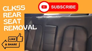 CLK Rear Seat Removal [upl. by Wemolohtrab]