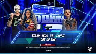 11 SMACKDOWN WWE 2K24 UNIVERSE  Zelina Vega vs Shotzi One On One [upl. by Barnaba]