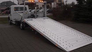 HYDRAULICZNA AUTOLAWETA FIAT DUCATO  POLMAR EUROPEJSKA HOMOLOGACJA EUROPEAN APPROVAL [upl. by Amorette]