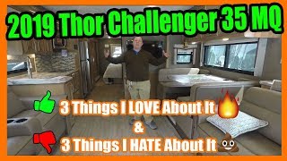 2019 Thor Challenger 35MQ  Class A Gas Motorhome  Matts Pros and Cons RV Review [upl. by Spratt]