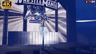 4K ULTRA HD Shawn Michaels Entrance at WrestleMania 25  WWE2K24  GameCity [upl. by Leinahtan]