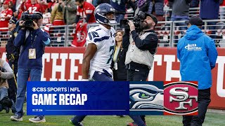 Geno Smiths GAMEWINNING TD helps Seahawks STUN Niners log jam in NFC West  Game Recap [upl. by Notffilc]