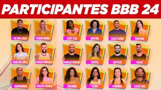 LISTA COMPLETA DOS PARTICIPANTES DO BBB 24 JÁ CONFIRMADOS PELA GLOBO AO VIVO [upl. by Florie]